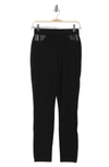 Ellen Tracy Vegan Pull On Ponte Leggings In Black