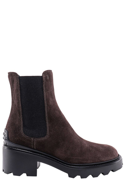 Tod's Womens Brown Ankle Boots