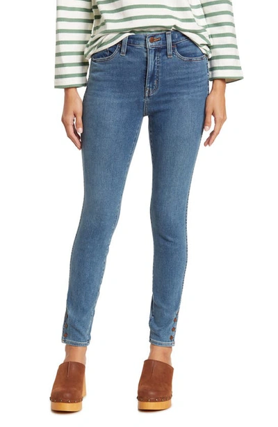 Madewell Roadtripper High Waist Authentic Skinny Jeans In Birchberry Wash