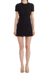 Valentino Bow-detail A-line Mini Dress In Black