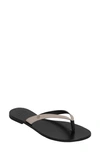 Bella Ha Italian Leather Handmade Flip Flop In Chateau Grey