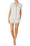 Kate Spade Print Short Pajamas In White/ Dot