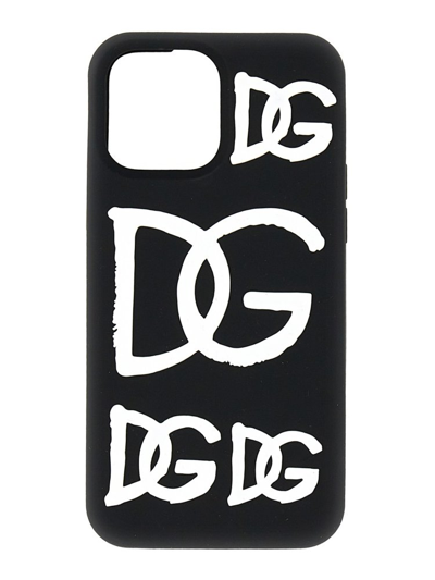 Dolce & Gabbana 3d Logo Iphone 13 Phone Case In Black