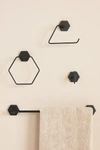 Anthropologie Hexagon Toilet Paper Holder In Black