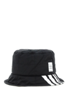 Thom Browne Black 4-bar Bucket Hat In Black