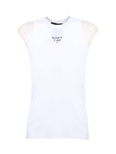 Dsquared2 Slogan Print T-shirt In White