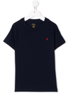 Polo Ralph Lauren Teen Embroidered Logo T-shirt In Blu Navy