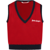 PALM ANGELS RED VEST FOR BOY WITH LOGO