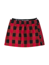 PALM ANGELS GIRL CHECKED SKIRT