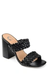 Journee Collection Melissa Braided Strap Pump In Black