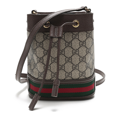 Gucci Ophidia Mini Gg Bucket Bag In Beige
