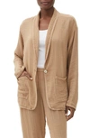 Michael Stars Dana Cotton Gauze Blazer In Safari