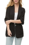 Michael Stars Dana Cotton Gauze Relaxed Blazer In Black