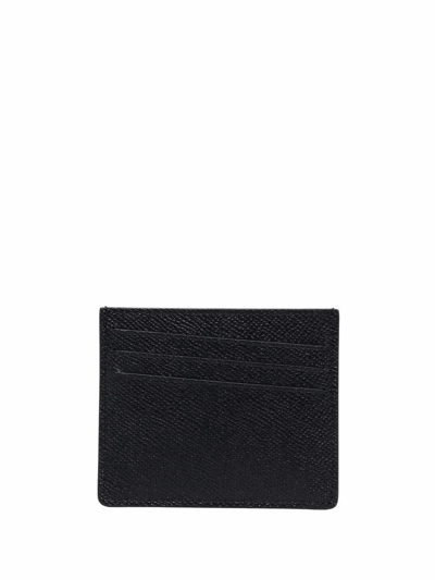 Maison Margiela Stitching Card Holder In Black