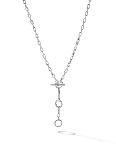 David Yurman Dy Madison Three-ring Chain Necklace, 17" In Silver