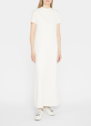 The Row Maritza Layered Organic Cotton Maxi Dress In Ivory