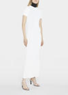 The Row Pesenti Rib Body-con Maxi Dress In White