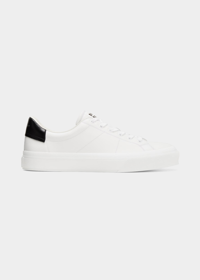 GIVENCHY MEN'S CITY SPORT LEATHER LOW-TOP SNEAKERS