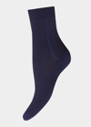 Wolford Merino Wool Ankle Socks In Navy