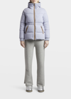 Moncler Daval Parka In Light Blue