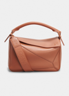 Loewe Puzzle Small Leather Top-handle Bag In 3627 Pecan