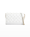 Christian Louboutin Paloma Fold-over Embellished Clutch Bag