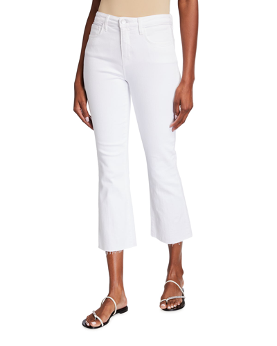 L AGENCE KENDRA HIGH-RISE CROP FLARE JEANS