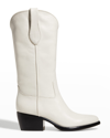 Rag & Bone Rb Calfskin Cowboy Boots In Antqwht