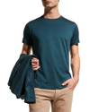 Loro Piana Slim-fit Silk And Cotton-blend Jersey T-shirt In Blue