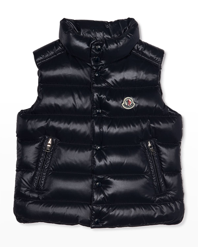 Moncler Kids' Tib Quilted Shell-down Vest 4-14 Years In Black