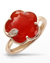 Pasquale Bruni 18kt Rose Gold Petit Joli Carnelian And Diamond Ring
