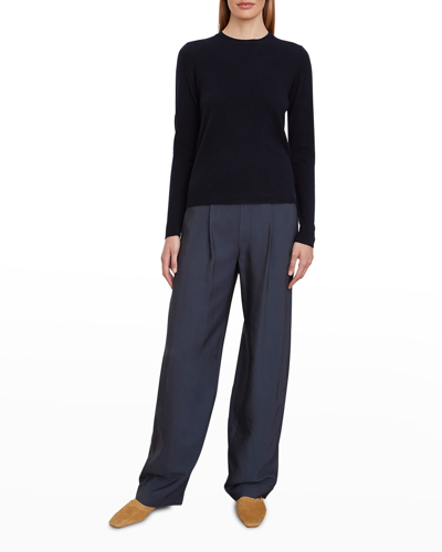 Vince Cashmere Long-sleeve Sweater In Coastal Blue