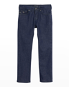 Emporio Armani Kids' Boy's Solid Denim Pants In 0941 Denim Blu