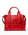 Marc Jacobs The Leather Mini Tote Bag In True Red
