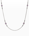 KONSTANTINO SILVER AND GOLD PURPLE AMETHYST NECKLACE