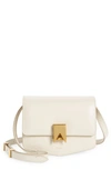 Alaïa Le Papa Small Ivory Box Calf Leather Bag In 030 - Ivoire
