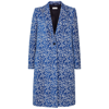 DRIES VAN NOTEN RICHY BLUE BOUCLÉ-JACQUARD COAT
