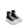 ALEXANDER MCQUEEN TREAD SLICK COTTON CANVAS SNEAKERS