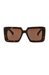 Prada Square Sunglasses In Brown