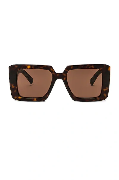 Prada Square Sunglasses In Havana