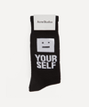 ACNE STUDIOS ACNE STUDIOS WOMEN'S FACE YOURSELF LOGO SOCKS