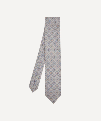 Liberty Netherfield Printed Silk Tie In Light Blue