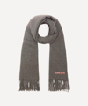 Acne Studios Oversized Wool Scarf In Grey Melange