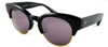 DITA LIBERTY BLK 18K GLD COLOR1 ROUND SUNGLASSES