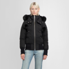 Moose Knuckles Bergen Bunny Bomber Jacket With Genuine Shearling Trim