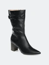 Journee Collection Women's Tru Comfort Foam Wide Calf Wilo Boot In Black