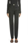 GIVENCHY TURNLOCK WOOL & MOHAIR TROUSERS