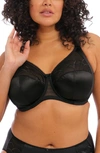 Elomi Cate Full Figure Underwire Lace Cup Bra El4030, Online Only In Black