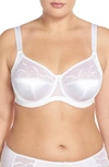 Elomi Cate Full Figure Underwire Lace Cup Bra El4030, Online Only In White