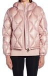 Moncler Anthon Hooded Quilted Ripstop Down Jacket In Pink